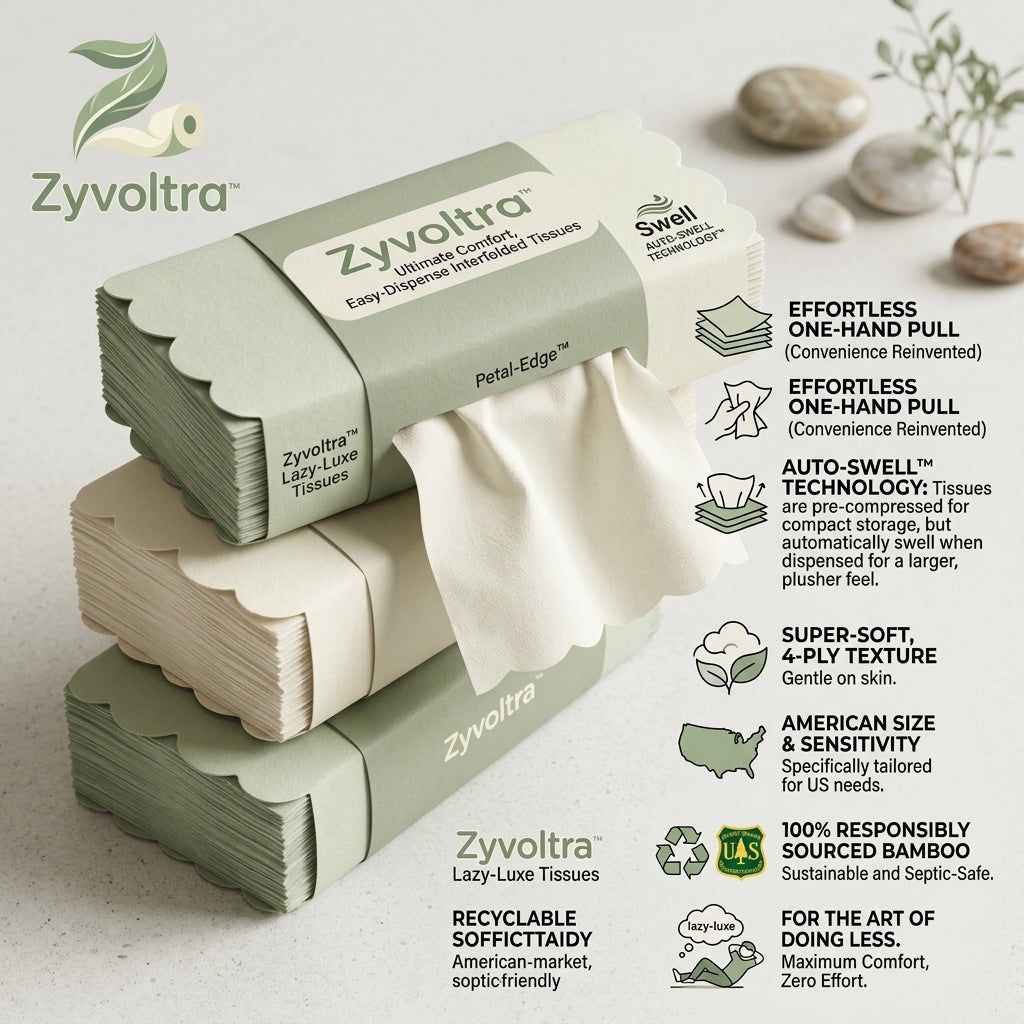 Zyvoltra™ Lazy-Luxe Tissues (featuring Petal-Edge™ & Auto-Swell™ Technology)